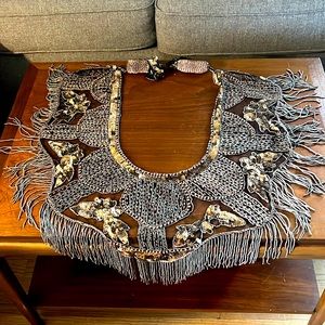 Vintage copper beaded collar